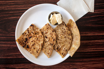 Traditional Indian flat cakes - chapatis