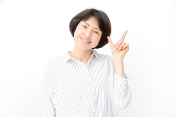 ミドル　女性　チェックサイン