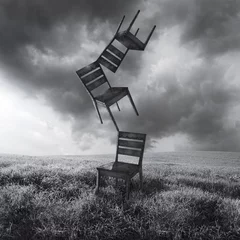 Zelfklevend Fotobehang Moving Chairs © vali_111