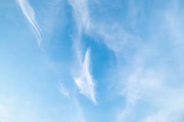 Beautiful blue sky and clouds in summer thailand.