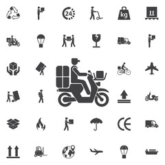 delivery moped icon