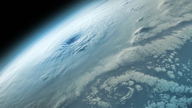 Hurricane seen from outer space.