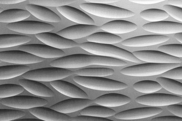 Modern black and white texture pattern wall decoration made by leatherette panel