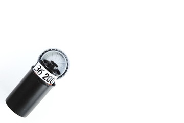 Film cartridge represent the photography technology concept.