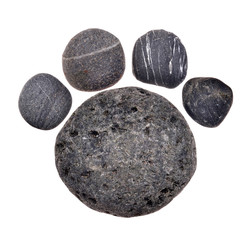 Beautiful pattern Stone arrangement Cat claws