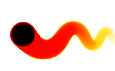 Abstract blurred line with high intensity juicy vibrant colors
