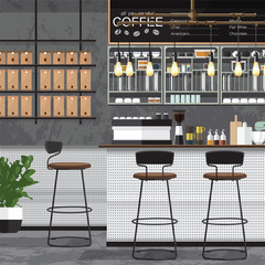 Coffee Shop Design Vector
