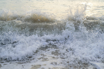 Fototapeta na wymiar Wave and wave bubber