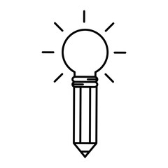 Big idea bulb symbol icon vector illustration graphic design