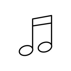Music note symbol icon vector illustration graphic design