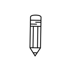 Wooden pencil symbol icon vector illustration graphic design