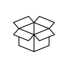 Box open symbol icon vector illustration graphic design