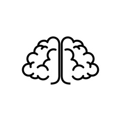 Human brain symbol icon vector illustration graphic design