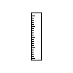 Ruler measurement tool icon vector illustration graphic design