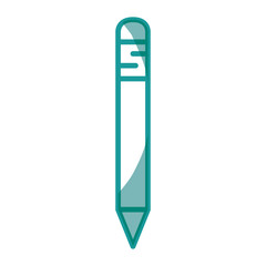 Wooden pencil symbol icon vector illustration graphic design