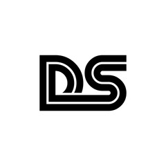 Initial Letter DS Linked Design Logo
