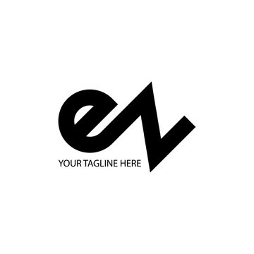 Initial Letter EZ EN Rounded Lowercase Logo