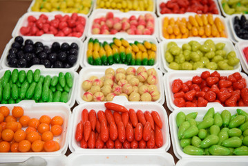 Ball plated dessert.