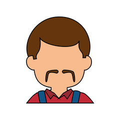 Man faceless head icon vector illustration graphic design