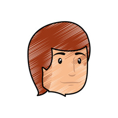 Man smiling cartoon icon vector illustration graphic design