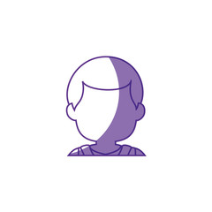 Man faceless head icon vector illustration graphic design