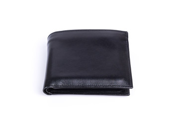 New black leather wallet