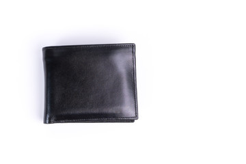 New black leather wallet