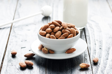 heap of almonds