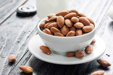 heap of almonds