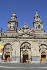 Fototapeta na wymiar The Metropolitan Cathedral of Santiago, Chile