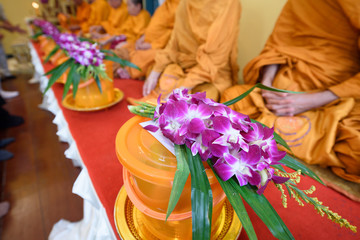 Give the offering for monks