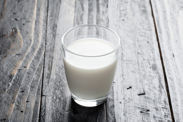 a glass of milk