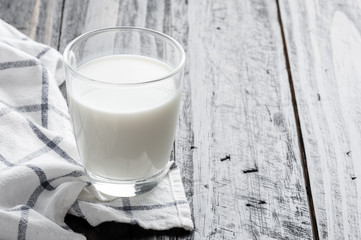 a glass of milk