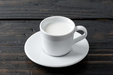 a cup of milk