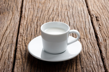 a cup of milk