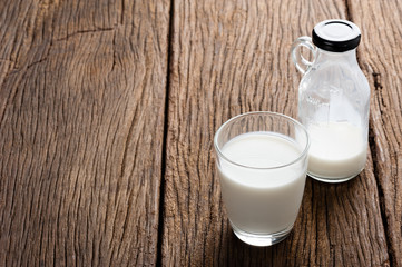 a glass of milk