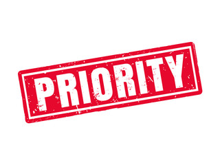 priority red stamp style