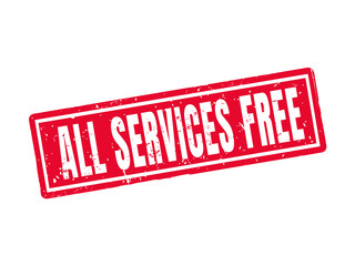 all services free red stamp style