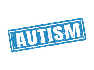 autism blue stamp style