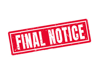 final notice red stamp style
