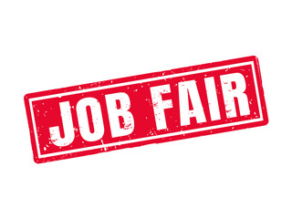 job fair red stamp style