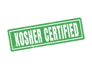 kosher certified green stamp style