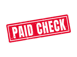 paid check red stamp style