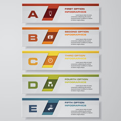 Design clean number banners template/graphic or website layout. Vector.