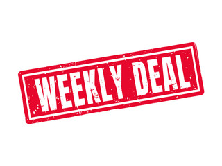 weekly deal red stamp style