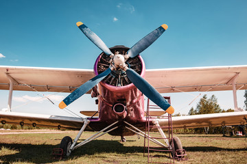 Old plane. Вiplane.