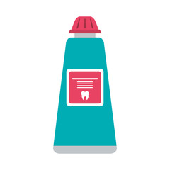 tooth paste dental care related icon image vector illustration design 