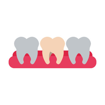 molars dental care related icon image vector illustration design 