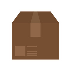 cardboard box icon image vector illustration design 