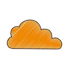 cloud weather draw vector icon illustration graphic design